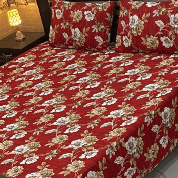 Crystal King Size Bedsheet | 3 Pcs