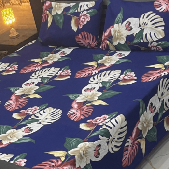 Crystal King Size Bedsheet | 3 Pcs